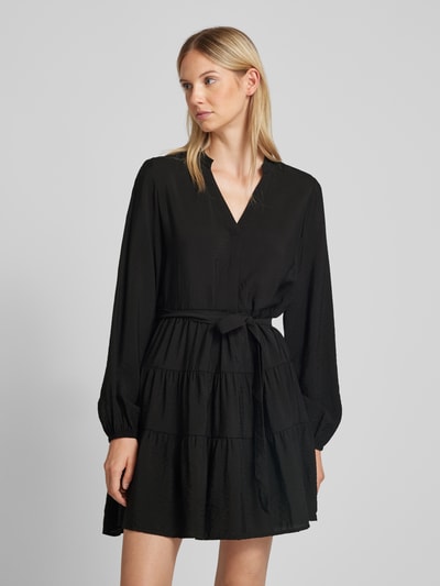 Vero Moda Flatteuze vrijetijdsjurk met ballonmouwen, model 'JOSIE' Zwart - 4