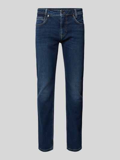 MAC Straight Fit Jeans im 5-Pocket-Design Modell 'Arne' Blau 2