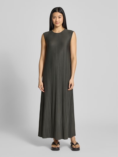 Samsøe Samsøe Maxikleid mit Plisseefalten Modell 'SAUMA' Schlamm 4