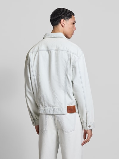 Calvin Klein Jeans Regular Fit Jeansjacke aus reiner Baumwolle Modell '90S BLEACHOUT' Hellblau 5