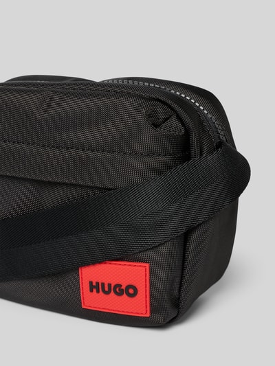 HUGO Schoudertas met labelpatch Zwart - 3