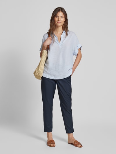 Christian Berg Woman Tapered Fit Chino mit verkürztem Schnitt Dunkelblau 1