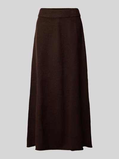 Christian Berg Woman Strickrock mit elastischem Bund Schoko 2