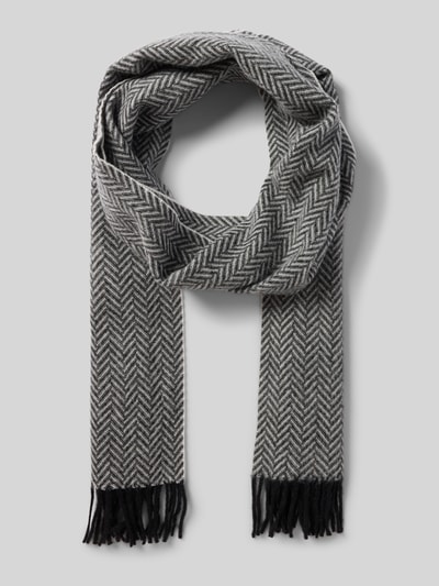 Tommy Hilfiger Sjaal van pure wol Middengrijs - 1