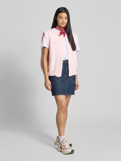 VILLA SOPHIE Weste mit Strukturmuster Modell 'ALEXIS' Pink 1