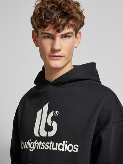 Low Lights Studios Oversized Hoodie mit Label-Print Black 3