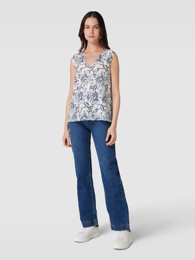 Marc O'Polo Blusentop mit Allover-Muster Offwhite 1