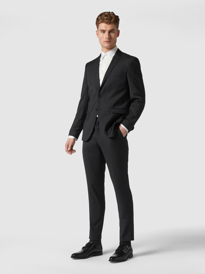 Jake*s Slim Fit Businesshemd mit Stretch-Anteil Weiss 1