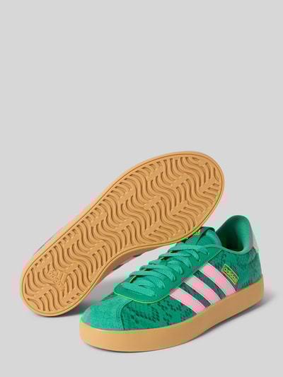 adidas Sportswear Sneakersy skórzane z napisem z logo model ‘COURT’ Zielony 4