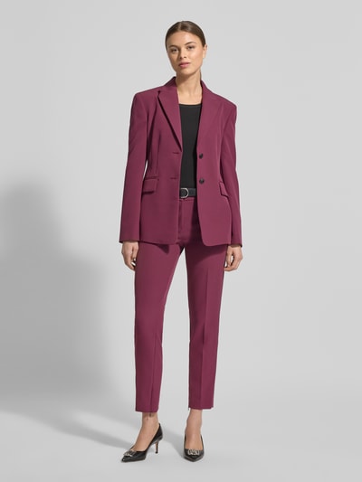 HUGO Regular Fit blazer met opstaande reverskraag model 'ASMALLA-1' Bordeaux - 1