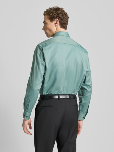 ETERNA Comfort fit zakelijk overhemd van katoen met kentkraag Groen - 5