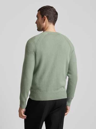 BOSS Gebreide pullover met ronde hals, model 'EMALVO' Mintgroen - 5