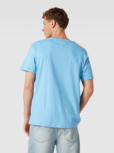 Tommy Jeans T-Shirt mit Label-Stitching Hellblau 5