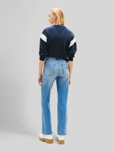 Tommy Jeans Straight Fit Jeans aus Baumwoll-Mix Modell 'LAYLA' Blau 5