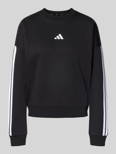 adidas Sportswear Sweatshirt mit Label-Stitching und Rundhalsausschnitt Black 2