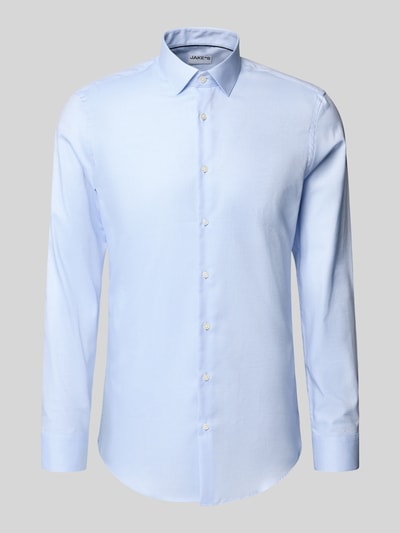 Jake*s Slim Fit Business-Hemd mit Kentkragen Bleu 2