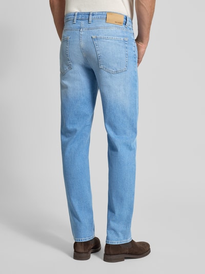MAC Straight Leg Jeans mit 5-Pocket-Design Modell 'Rick' Hellblau 5