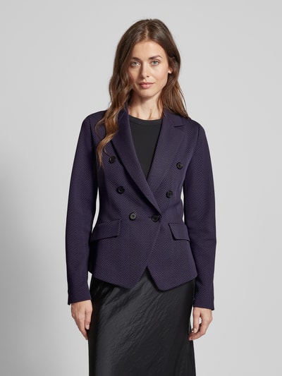 Emporio Armani Blazer mit Strukturmuster Marine 4