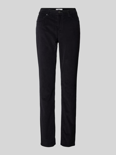 Brax Stoffen broek met 5-pocketmodel, model 'Mary' Zwart - 2