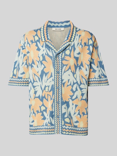 Only & Sons Relaxed Fit Freizeithemd mit Resortkragen Modell 'DUKE' Hellblau 2