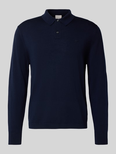 CK Calvin Klein Strickpullover mit Polokragen Marine 2