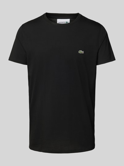 Lacoste T-Shirt mit Rundhalsausschnitt Modell 'Supima' Black 2