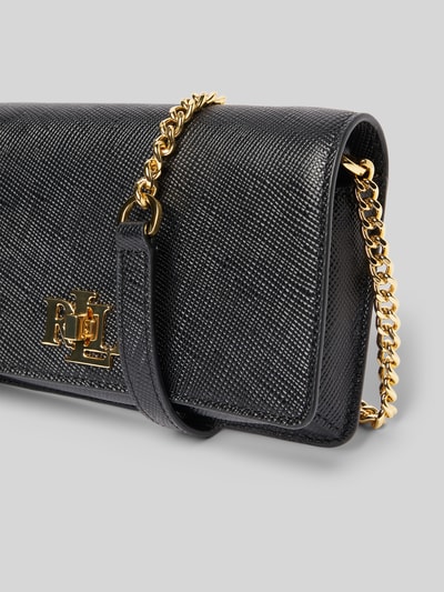 Lauren Ralph Lauren Crossbodytas van echt runderleer met logo-applicatie Zwart - 3