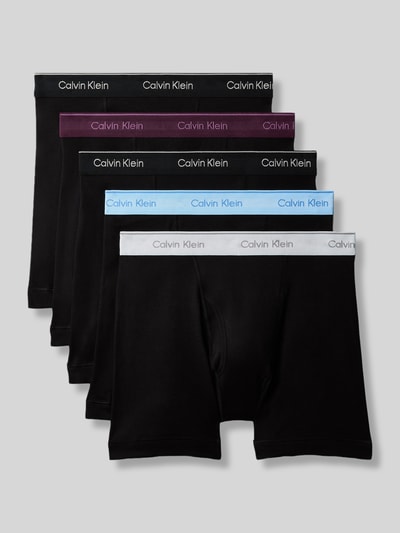 Calvin Klein Underwear Obcisłe bokserki z czystej bawełny w 5‑pakiecie Czarny 2