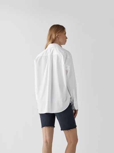Victoria Beckham Hemdbluse mit Label-Stitching Weiß 5