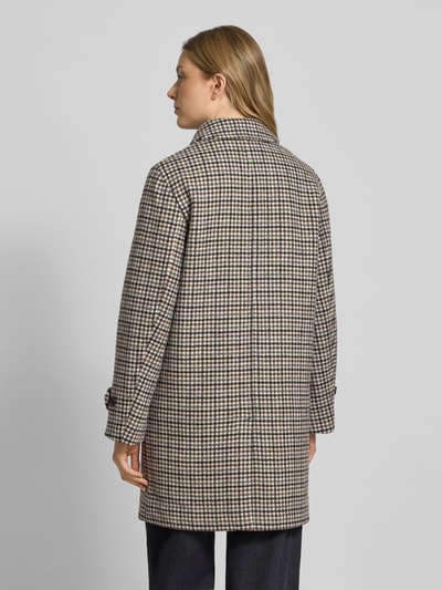 Gant Regular fit lange jas met platte kraag, model 'Car' Ecru - 5