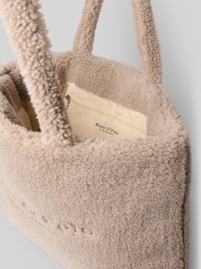 Marc O'Polo Shopper mit Teddy-Oberfläche Taupe 5