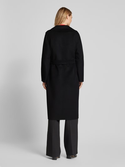 Max Mara Studio Wollmantel mit Reverskragen und Kaschmir-Anteil Modell 'CLES' Black 5