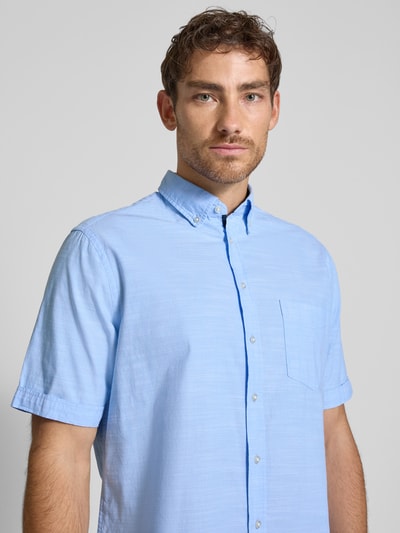Christian Berg Men Regular fit vrijetijdsoverhemd met button-downkraag Bleu - 3