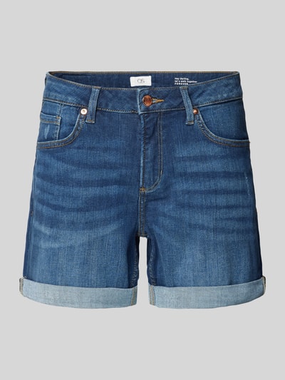 QS Jeansshorts mit Eingrifftaschen Dunkelblau 2