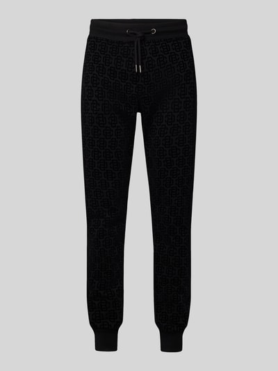 Christian Berg Men Relaxed Fit Sweatpants mit Gesäßtasche Black 1