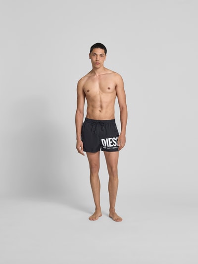 Diesel Badehose mit elastischem Bund Black 1