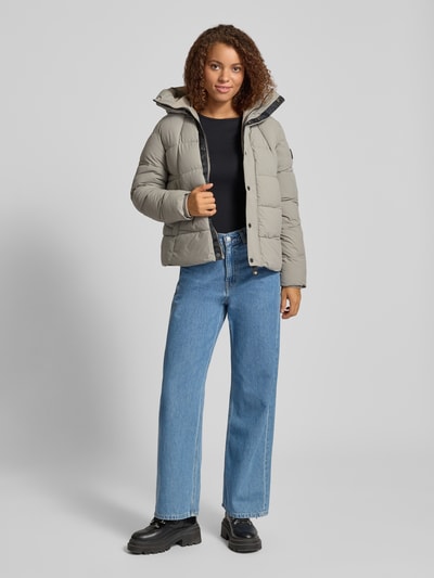 G-Star Raw Steppjacke mit gefüttertem Stehkragen Modell 'Whistle' Hellgrau 1