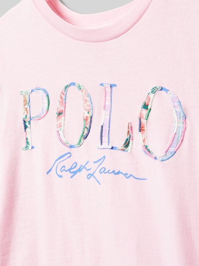 Polo Ralph Lauren Teens T-Shirt mit Logo-Detail und Rundhalsausschnitt Pink 2