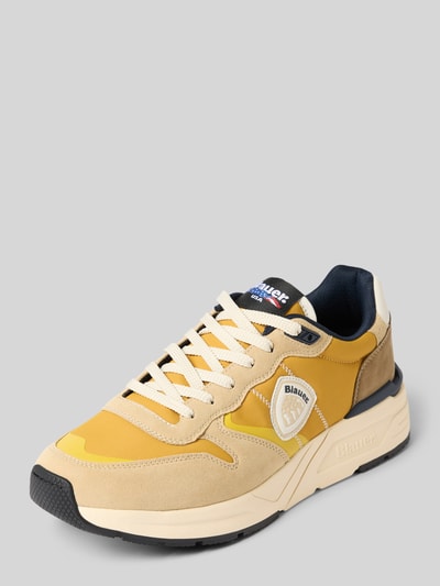 Blauer USA Sneakers met labelpatch, model 'RAY' Beige - 1