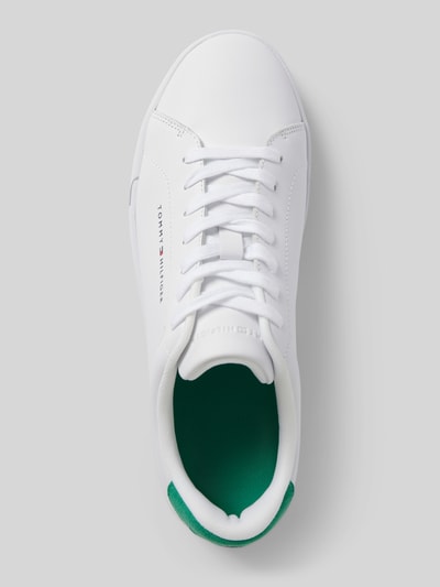 Tommy Hilfiger Sneakers van leer met labeldetail, model 'COURT' Wit - 4