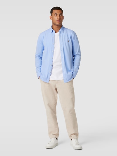 Polo Ralph Lauren Regular Fit Freizeithemd mit Button-Down-Kragen Bleu 1