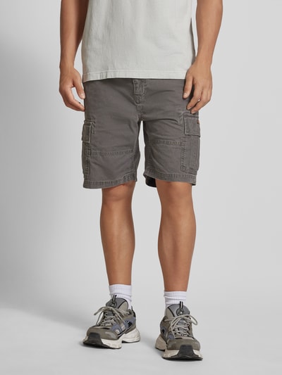 Superdry Regular Fit Cargoshorts mit Gürtel Mittelgrau 4