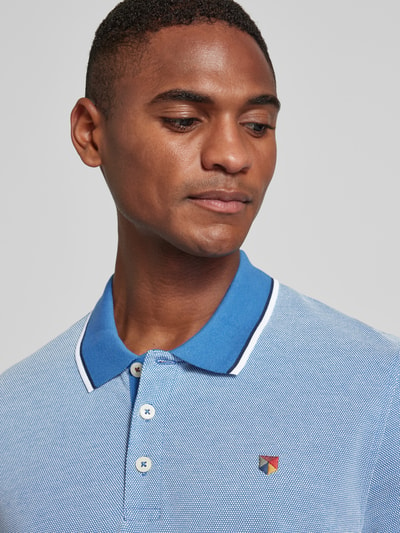 Jack & Jones Premium Regular fit poloshirt met logostitching, model 'BLUWIN' Lichtblauw - 3