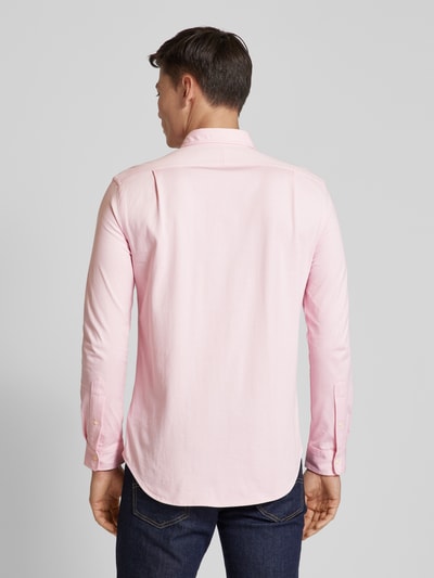 Polo Ralph Lauren Vrijetijdsoverhemd met labelstitching Felroze - 5