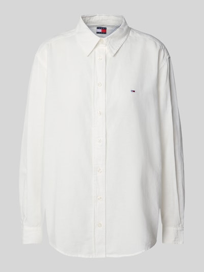 Tommy Jeans Relaxed fit blouseshirt van een mix van katoen en linnen Wit - 2