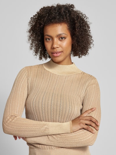 Scotch & Soda Strickpullover mit Stehkragen Gold 3