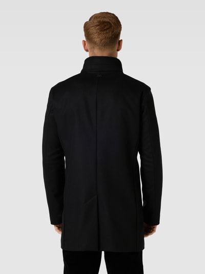 Strellson Lange jas met opstaande kraag, model 'Finlay' Zwart - 5