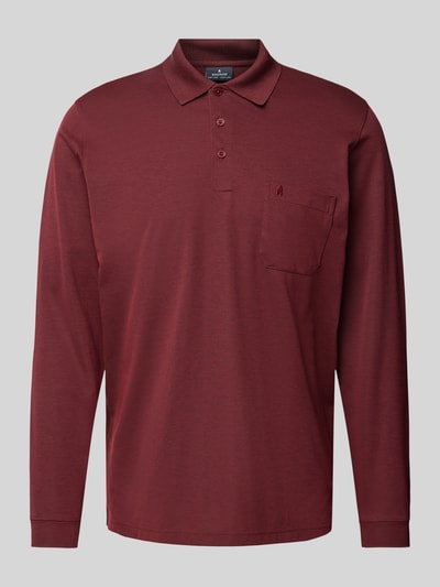 RAGMAN Regular fit poloshirt met borstzak Bordeaux - 2