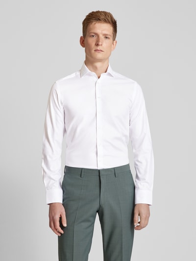 Bruun & Stengade Super slim fit zakelijk overhemd met haaikraag Wit - 4