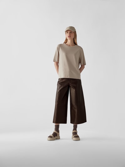 Etro Culotte aus Leder mit Label-Prägung Dunkelbraun 1